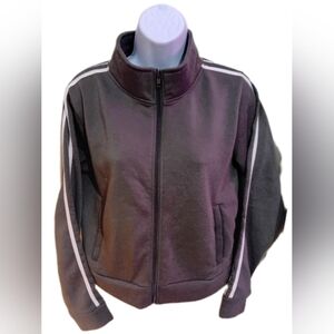 Gray Jacket with White Stripes Refuge Athletics